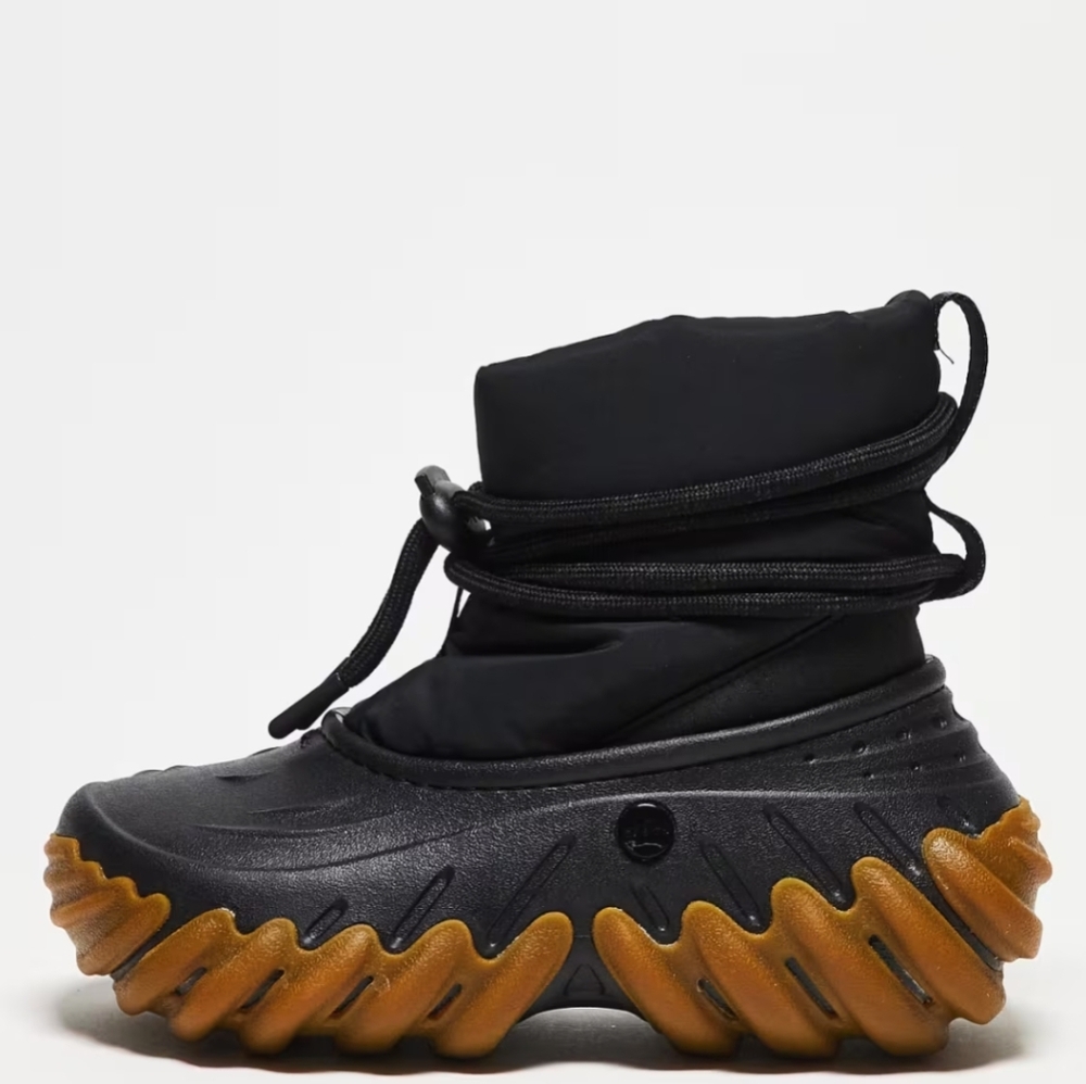 💦CROCS ECKO Black and Brown Men's Boots Women Too. 🔥